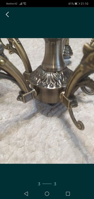 Продам пятирожковую люстру.