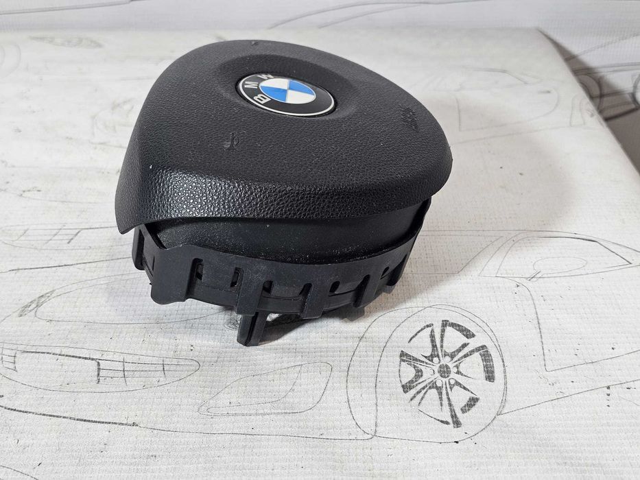 Airbag volan șofer BMW Seria 1 E81 E82 E87 E88 / Seria 3 E90 E91 2004-2013 2010 2.0d 130kW Cod OEM: 305166199001-AJ, 32306884672, 6884672 (5E3)