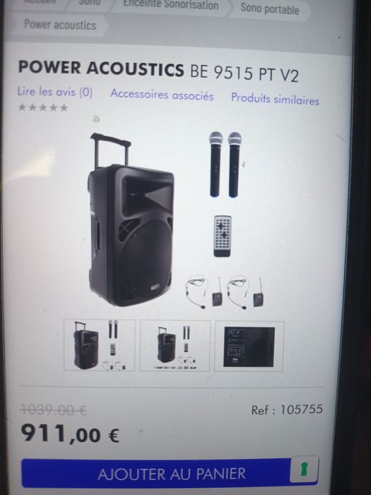 Boxa activa portabilă Power Acoustics defectă