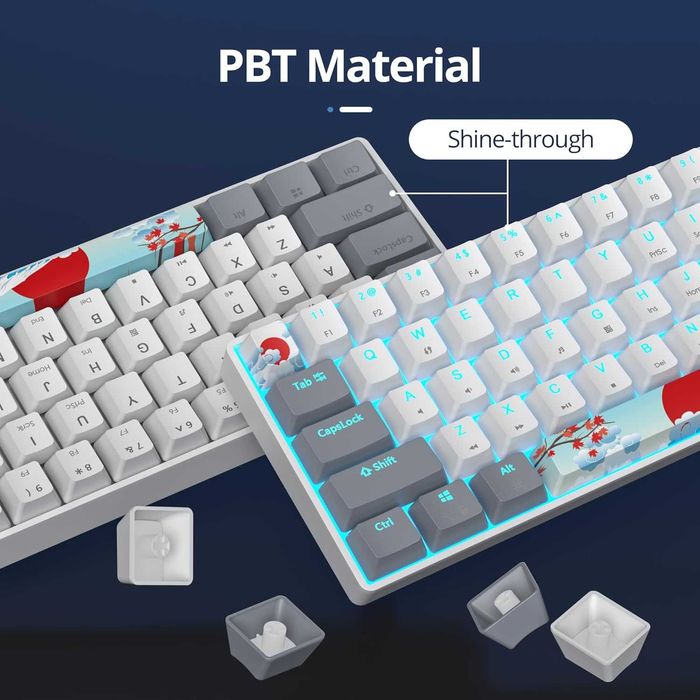 SOLIDEE 60% механична клавиатура 61 клавиша с LED подсветка