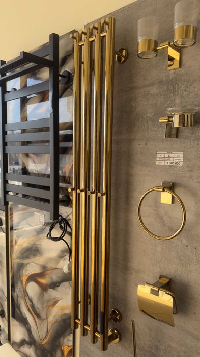 Золотой полотенцесушитель от производителя.
