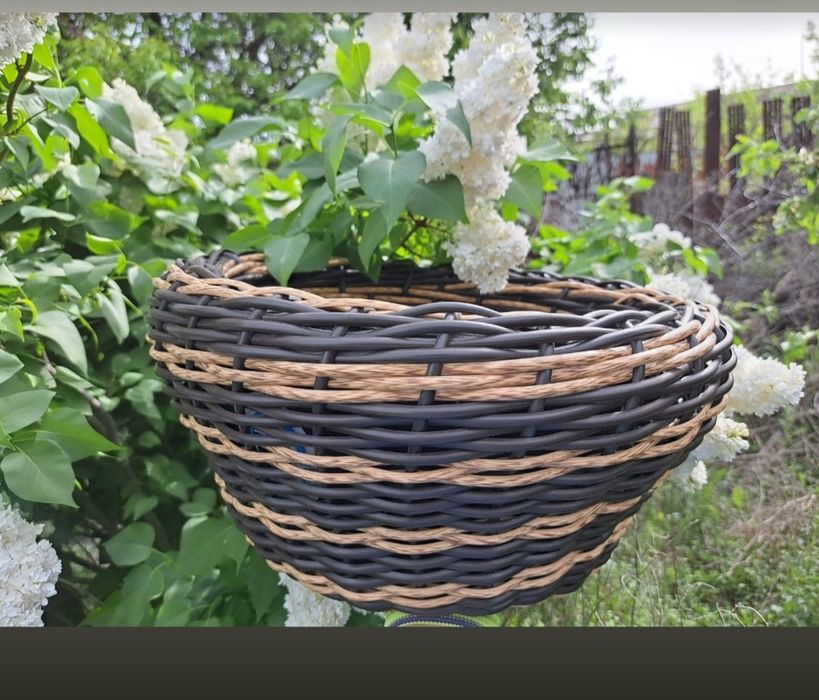 Кашпо искусственный ратанг