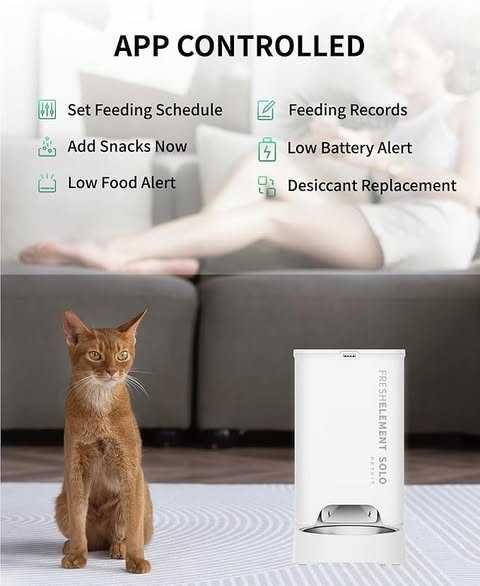 Hrănitor automat pentru pisici PETKIT cu control prin aplicație