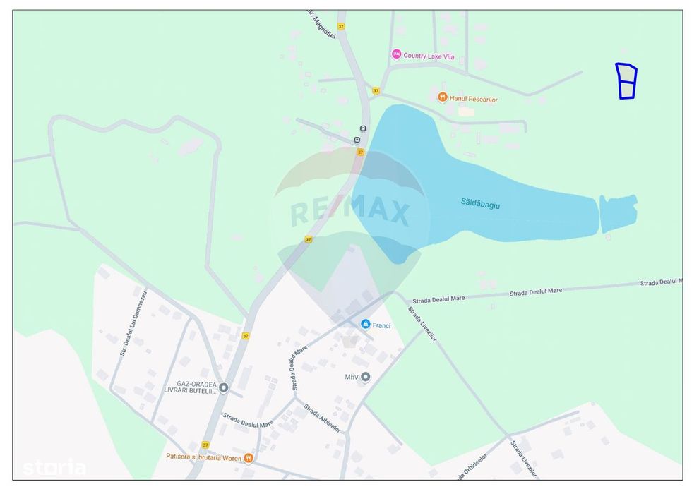 Teren 897 mp, Săldăbagiu de Munte, zona Hanul Pescarilor