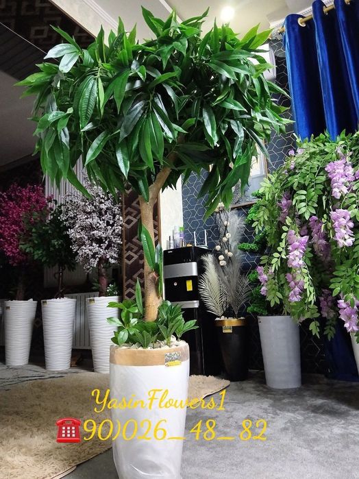 Суний гуллар ва дарахтлар Искусственные цветы и деревья