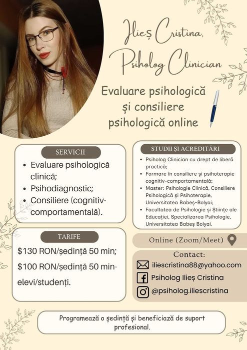 Evaluare psihologică și consiliere psihologică online