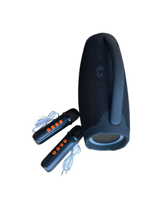 Колонка BOOMS BOX 3 Bluetooth LED FM радио 2 микрофона