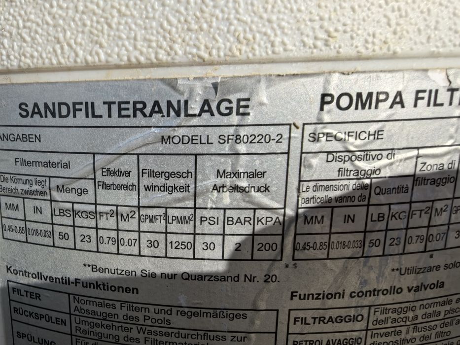 Vand filtru pt piscina Intex