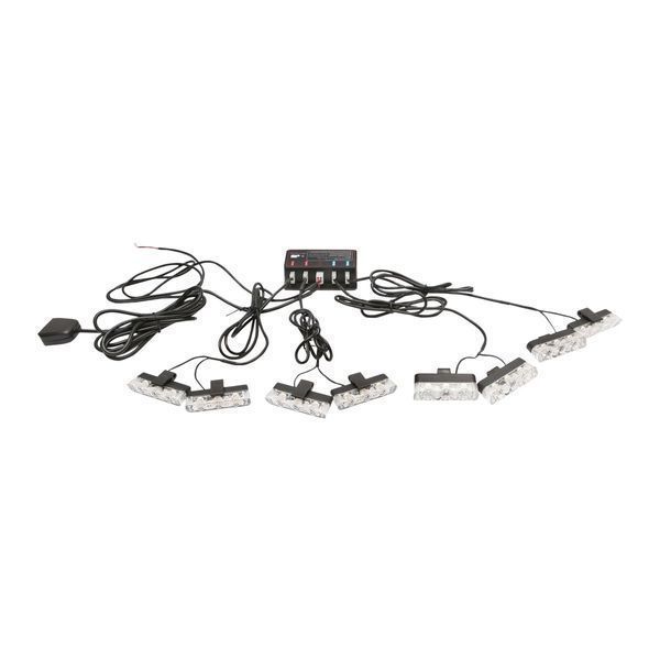 Комплект 8 стробоскопа с 3 led, жълта светлина 12v breckner germany