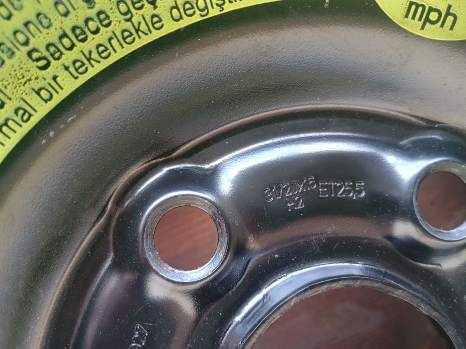 Roata de rezerva Slim R 16 Golf 7 ,8 Vw Seat Audi Skoda