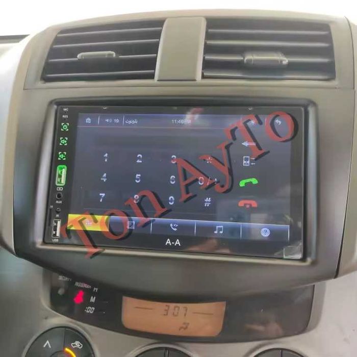 Адаптерна Рамка 9" инча Рав 4 Тойота Rav 4 Toyota 2007 - 2012 Андроид Android 2 дин 2 din