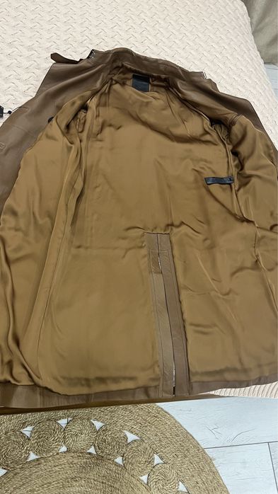 Кожанный плащ массимо дути