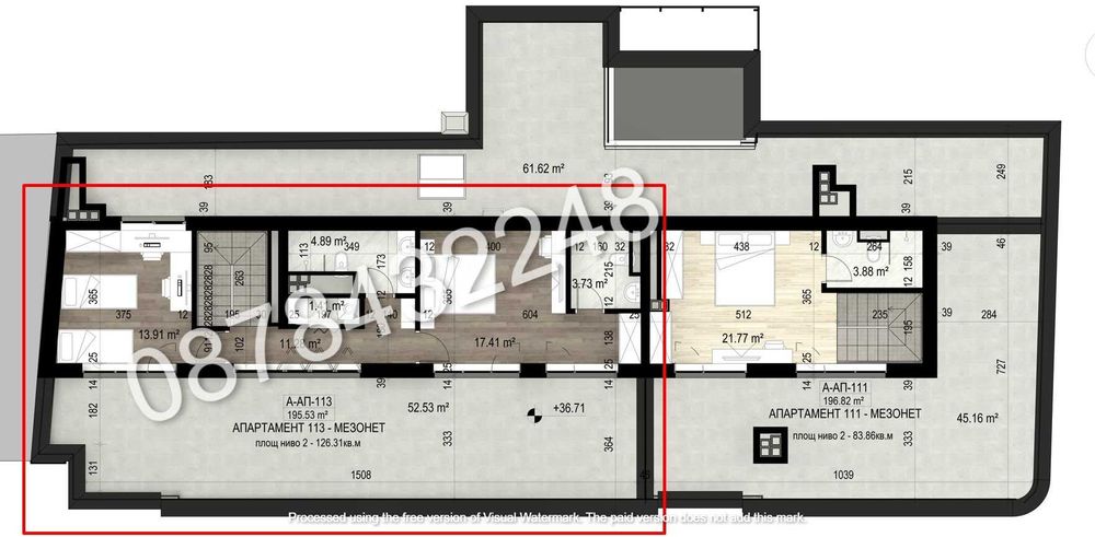 Продава се Тристаен апартамент в София, Зона Б-18 - 225 кв.м за 1800 €/кв.м - Снимка #2
