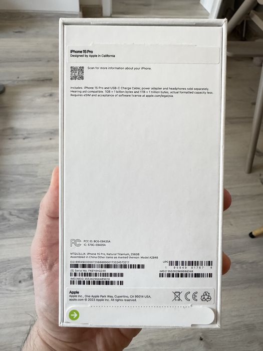 Iphone 15pro 256Gb eSim