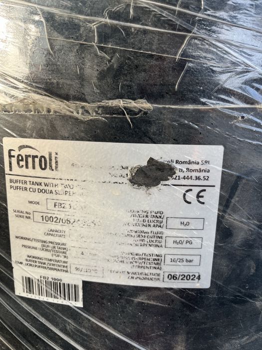 Vand pufer 1000 litri