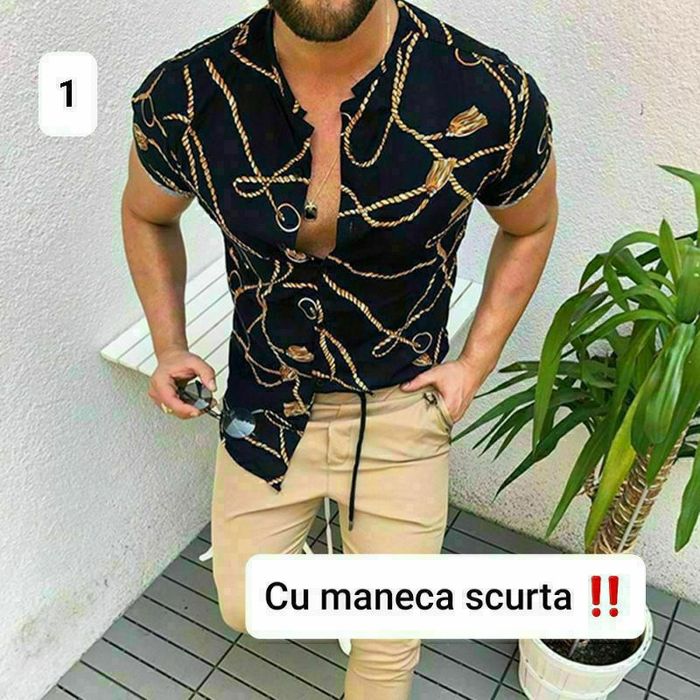 Camasa bărbați cu print modern