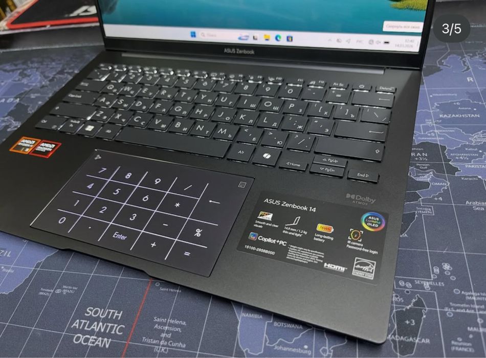 Ultrabook Asus Zenbook 14 OLED Ryzen Ai 5 340/16Gb/512Gb