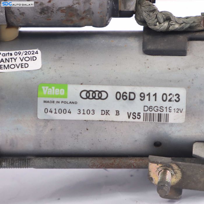 Electromotor cu 9 Dinti Audi A4 B6 2.0 TFSI 2001 - 2005 Cod 06D911023 D6GS19 [B3668]