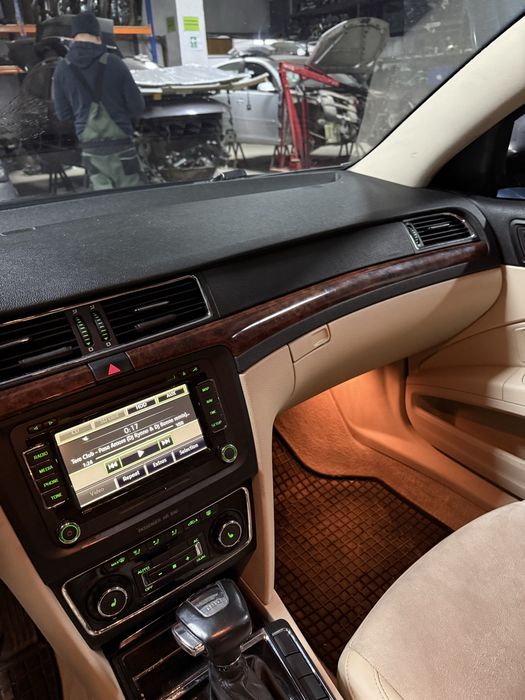 Kit Plansa bord airnag-uri volan pasager centuri Skoda Superb 2 crem