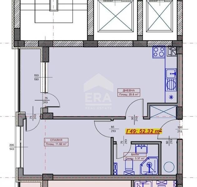 Апартамент с една спалня за продажба в район с отлична локация и инфра