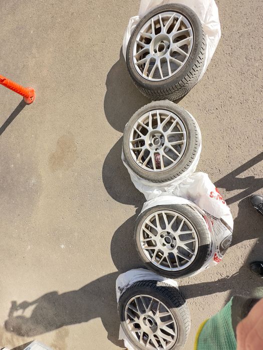 Jante BBS R17 5x112 + anvelope iarnă Dunlop 225/45/17 VW Audi Skoda