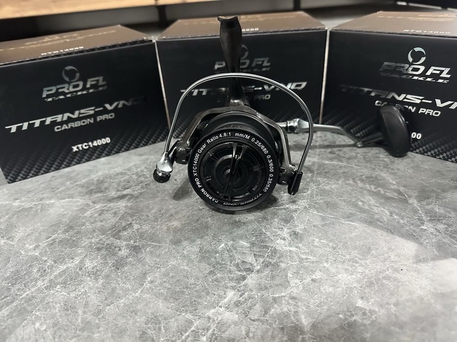 SET 3 Mulinete  PRO FL Titans-VNQ CARBON XTC 14000  2026