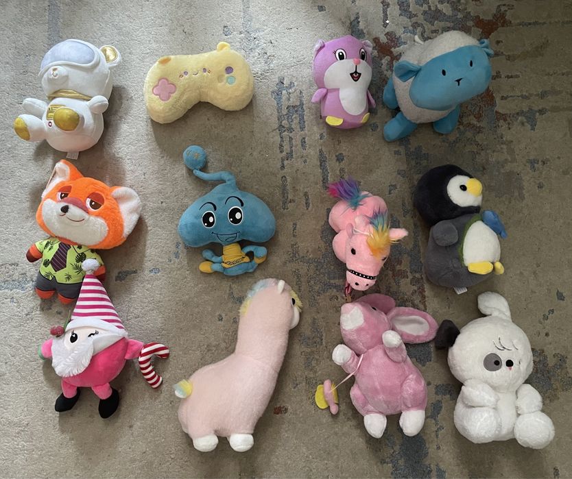 Игрушки мягкие б/у