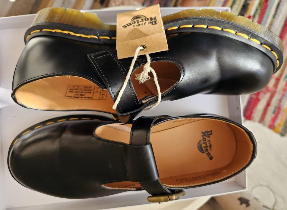 Нови Dr. Martens кубинки / обувки от естествена кожа – черни