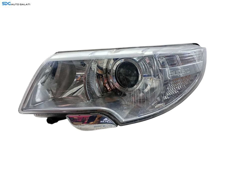 Far Stanga FARA Xenon Skoda Superb 2 2008 - 2015 Cod 3T2941017C (Ureche Lipsa) [LC0853]