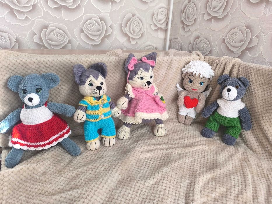 Плетени плюшени играчки, ръчна изработка, невероятен подарък