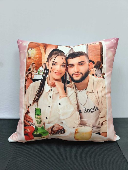 Възглавница със снимка 40 х 40 см. Възглавничка Бебешка детска