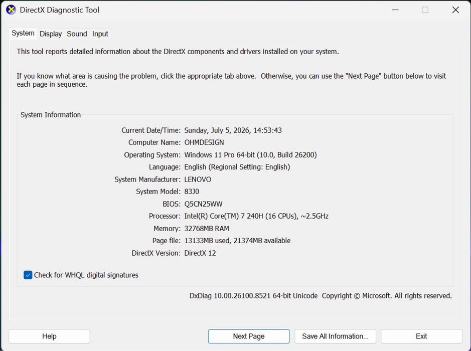 Lenovo IdeaPad Slim 5 14IRH10R Core 7 240H, 32GB DDR5, 1TB “ OLED