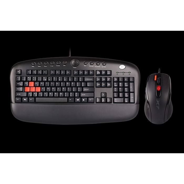 A4tech combo x7 игровой комплект клавиатура+мышка Наушники V10 aloxida