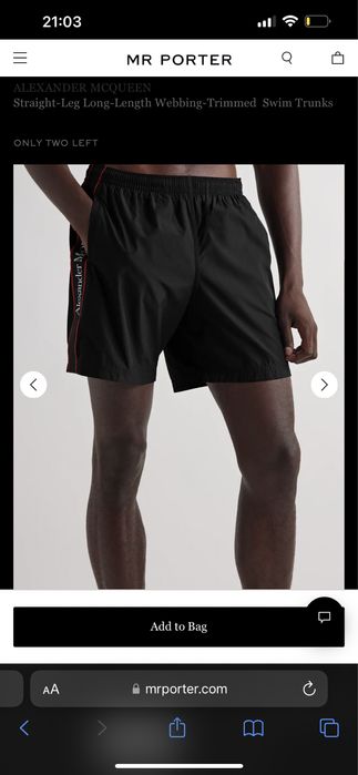 Pantaloni scurti plaja Alexander Mcqueen originali