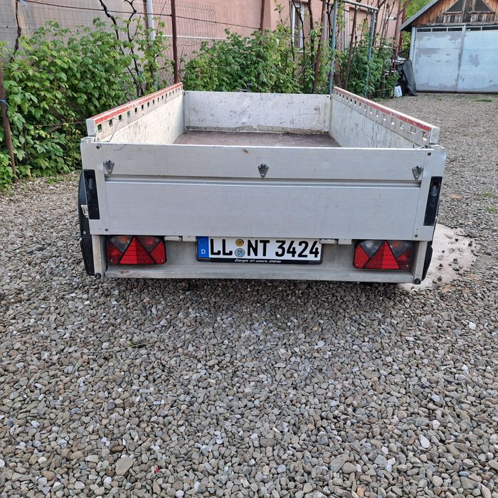 Remorca Aluminiu MEYER  de 2000 kg masa popie de 295 kg  An 10/2016 impecabila