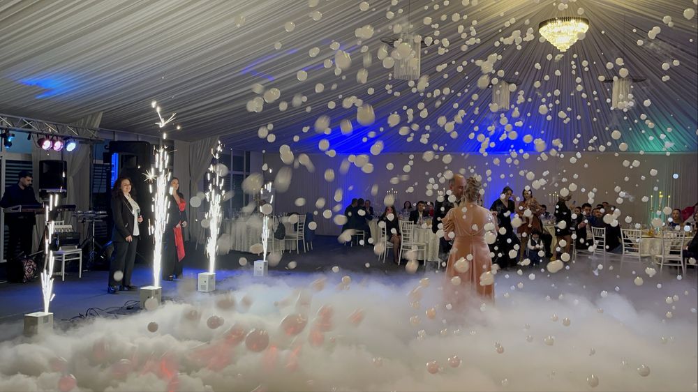 Cabina foto/fum greu/baloane cu fum/aranjamente/artificii