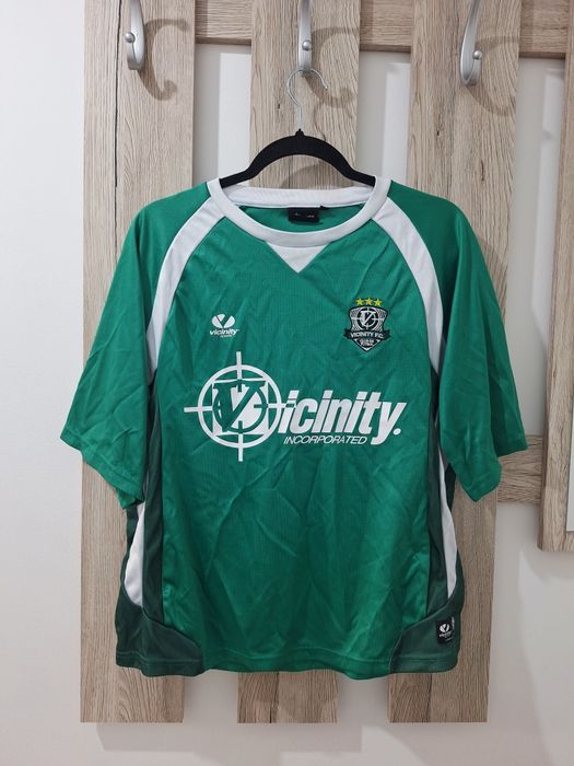 Tricou Vicinity Football Tee Vintage Striker Jersey Green y2k mărimea S