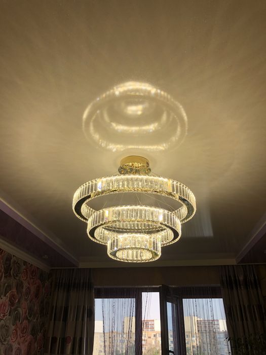 Установка люстры