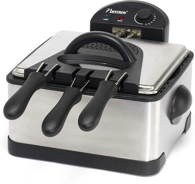 ПРОМО 2г Гаранция Нов Професионален Фритюрник Bestron DF402B 4л 2000W