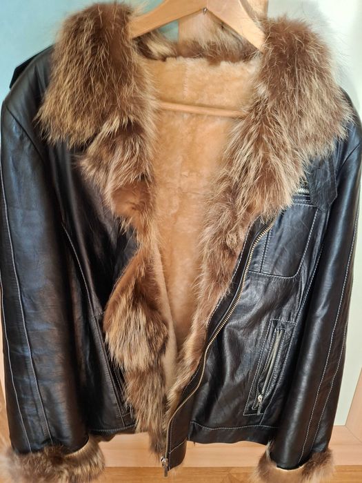 Одежда коженная куртка зимная