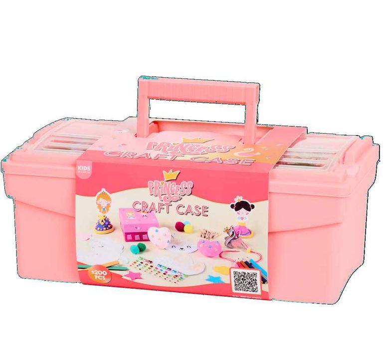 Детски творчески комплект Kids Kingdom Princess над 200 части в куфарче