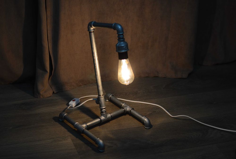 Lampa/veioza steampunk