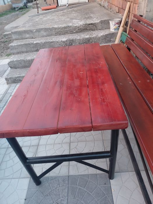 Masa gradina și banca ,2,30 m banca masă 1,50m..facem și la comanda