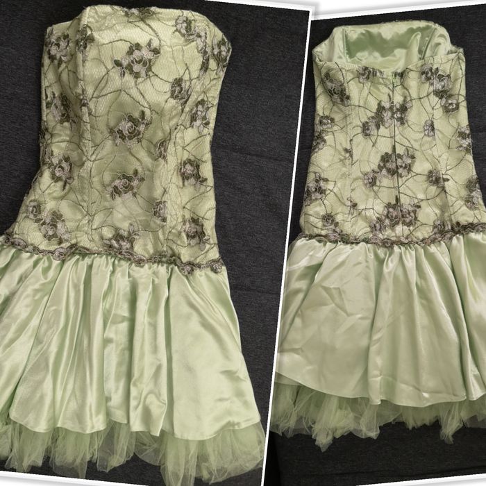 Бална рокля, зелена