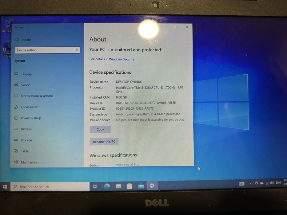 Laptop Dell latitude 3440 FHD 14” i5-4210u 1.7ghz 8gb ram 256gb ssd