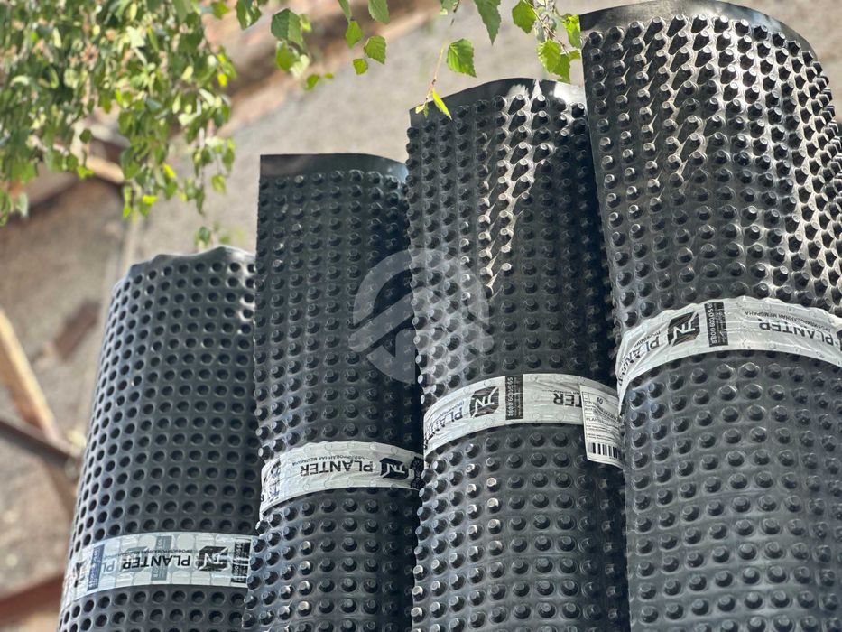 Профилированная мембрана Плантер стандарт. Гидроизоляция, фундамент