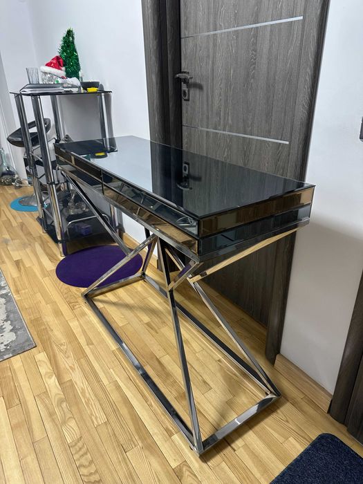 Masa consola sticla, stil modern