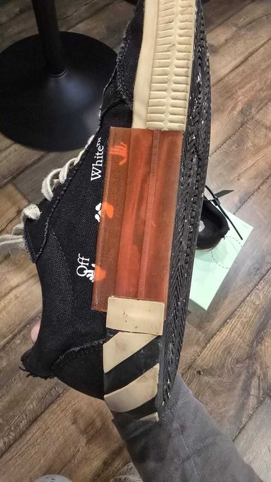 papuci Off-White vulcanized negrii