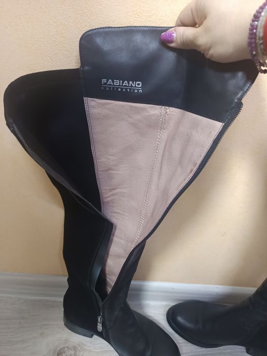 Дамски кожени чизми