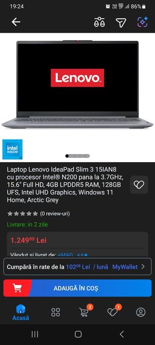 Laptop  LENOVO IdealPad Slim